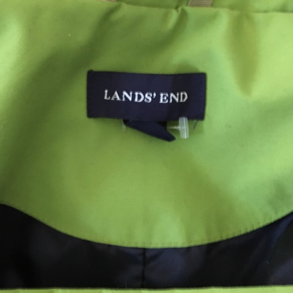 LAND’S END OLIVE GREEN COAT - Picture 6 of 8